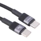 کابل دو سر تایپ سی فست شارژ 60 وات یوسامز SY SJ724 طول 1.2 متر کد 2