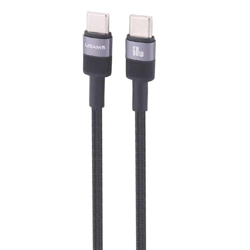 کابل دو سر تایپ سی فست شارژ 60 وات یوسامز SY SJ724 طول 1.2 متر کد 2