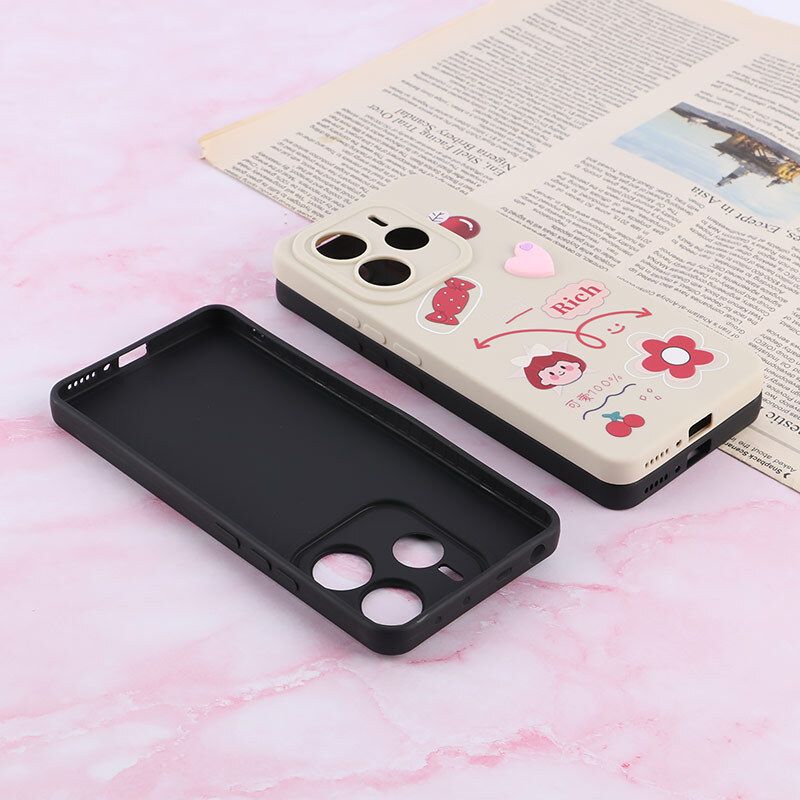 قاب شیائومی Redmi Note 14 5G عروسکی برجسته محافظ لنزدار