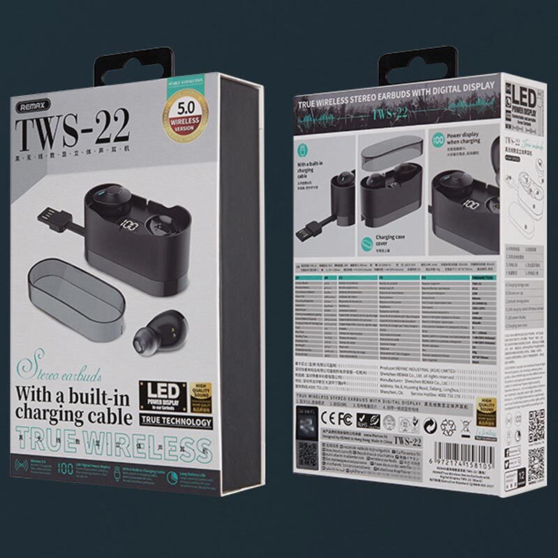 هندزفری بلوتوثی ریمکس TWS-22