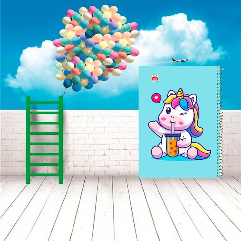 دفتر سیمی 100 برگ طرح کارتونی نهال آلما کد 7111