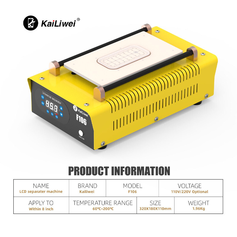 دستگاه جداکننده تاچ و ال سی دی Kailiwei F106