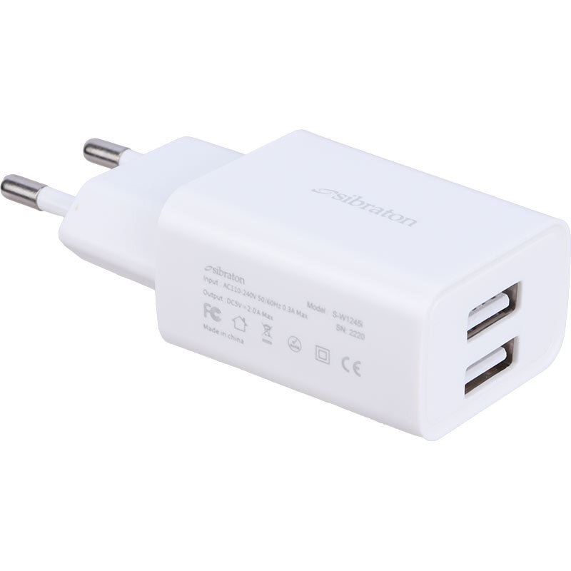 شارژر دیواری 10 وات سیبراتون S-W1245i 2A + کابل لایتنینگ