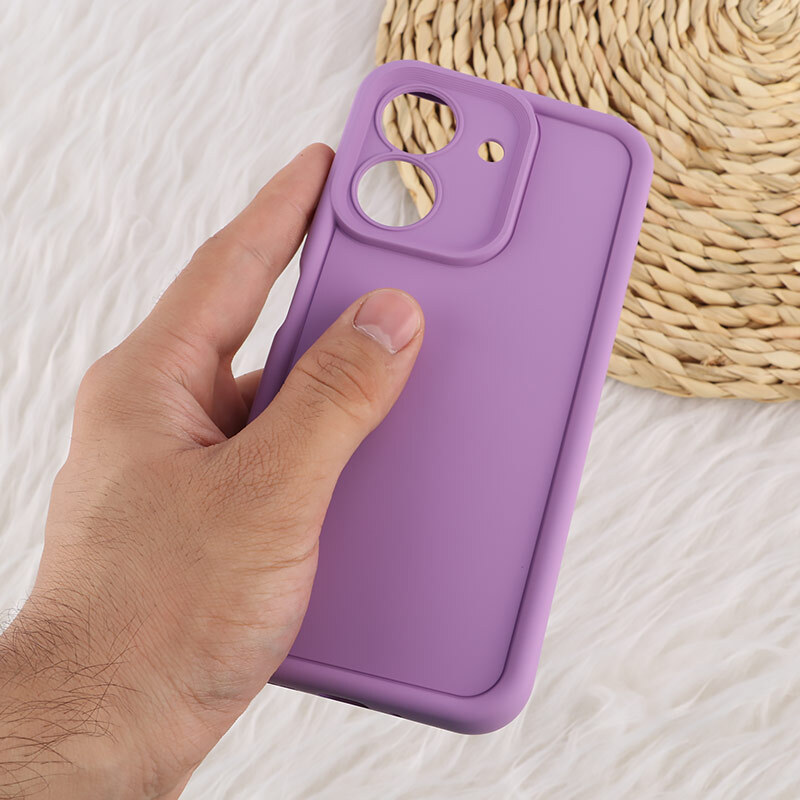 قاب سولید شیائومی Redmi 13C / Poco C65 محافظ لنزدار