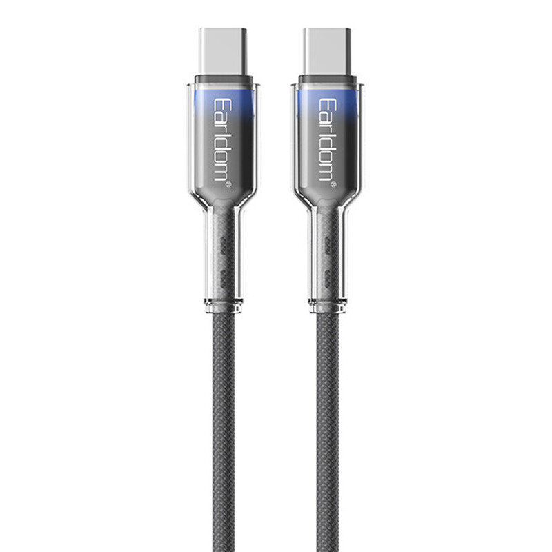 کابل تبدیل فست شارژ Earldom EC-204C-C Type-C To Type-C 60W 1m