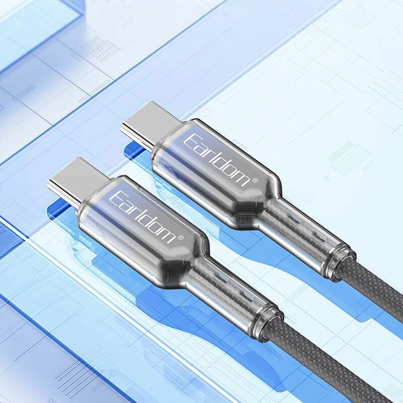 کابل تبدیل فست شارژ Earldom EC-204C-C Type-C To Type-C 60W 1m