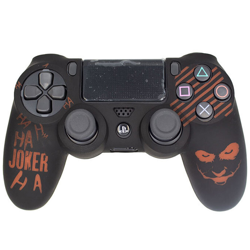 روکش دسته بازی PS4 طرح Joker زمینه مشکی قرمز