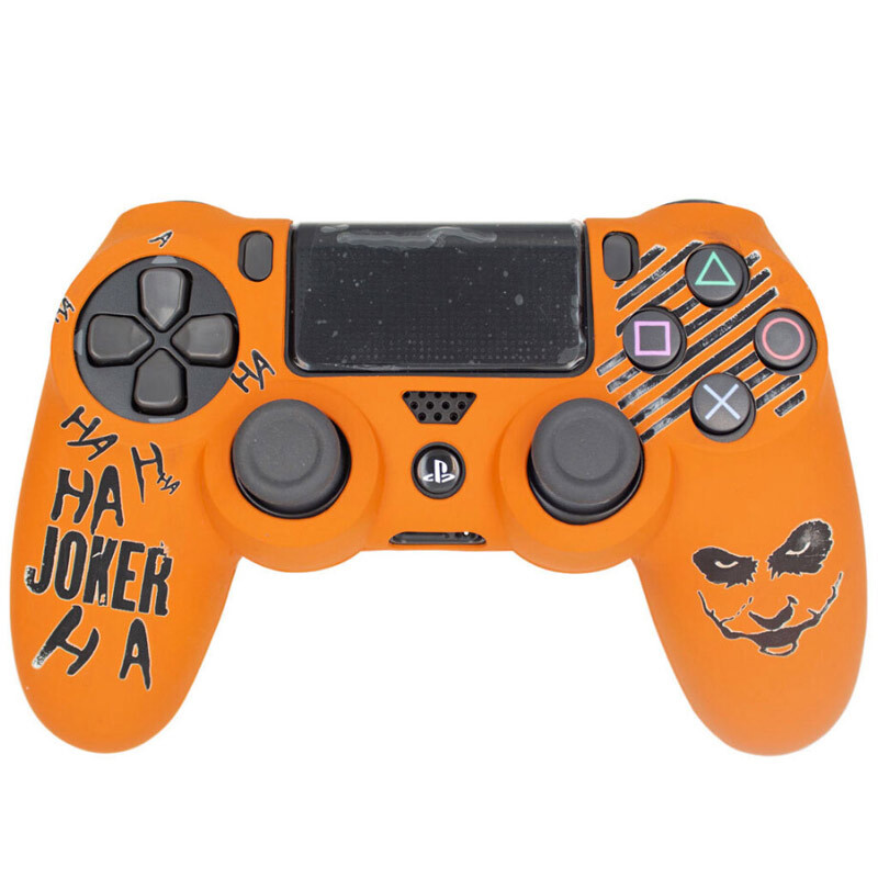 روکش دسته بازی PS4 طرح Joker زمینه نارنجی