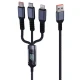 کابل سه سر فست شارژ 100 وات TDA-218 طول 1.2 متر