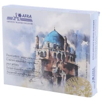 آبرنگ 18 رنگ افرا Afra