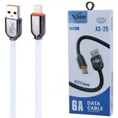 کابل لایتنینگ فست شارژ ایکس استار XS-25 طول 1 متر