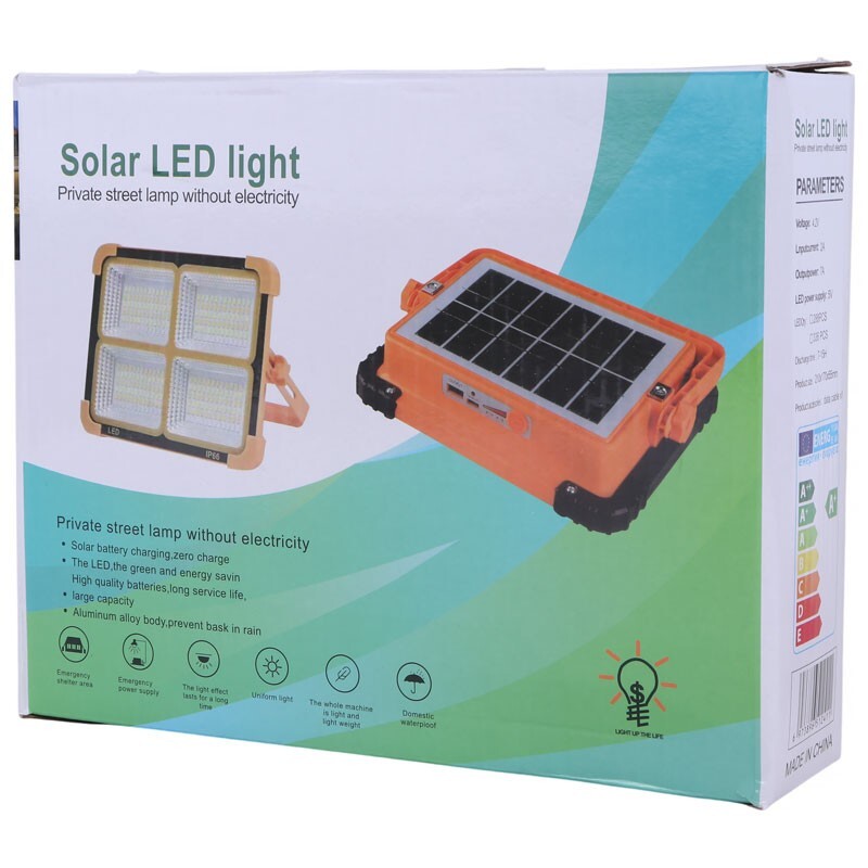 پروژکتور سیار شارژی و پاور بانک خورشیدی Solar LED Light