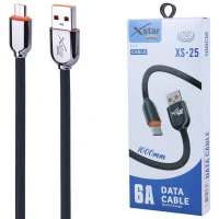 کابل میکرو یو اس بی فست شارژ Xstar XS-25 6A 1m