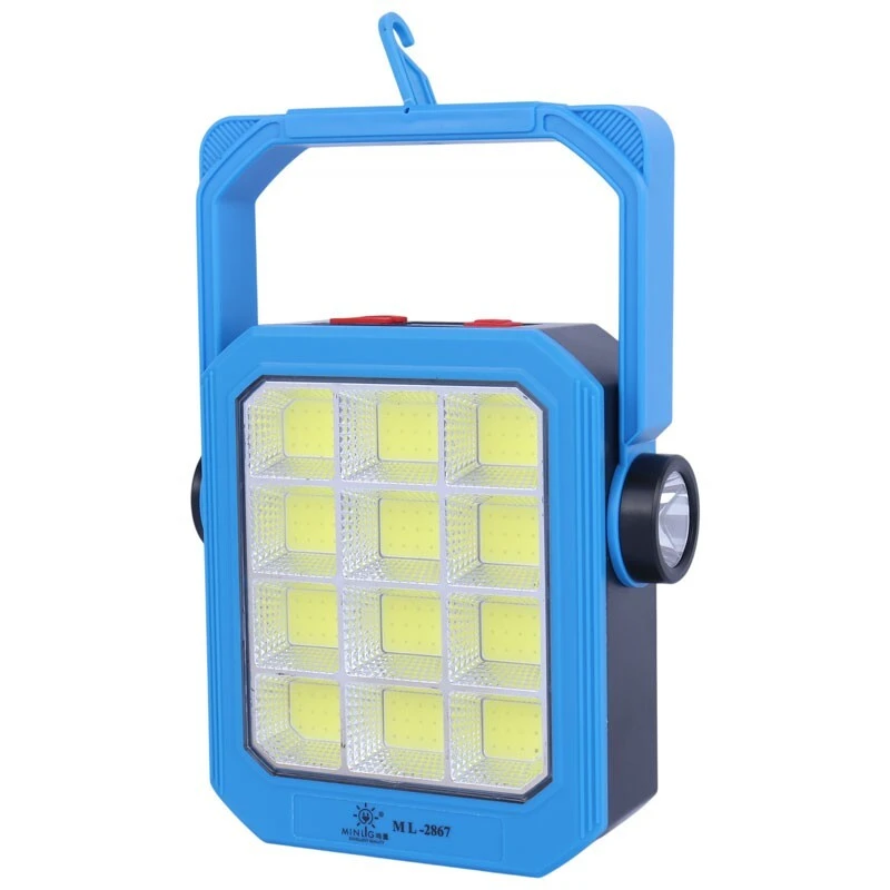 پروژکتور سیار ال ای دی شارژی و پاور بانک خورشیدی Solar LED Light ML-2867B