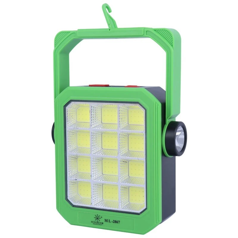 پروژکتور سیار ال ای دی شارژی و پاور بانک خورشیدی Solar LED Light ML-2867B