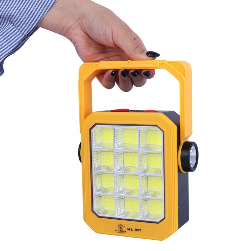 پروژکتور سیار شارژی و پاور بانک خورشیدی Solar LED Light ML-2867B