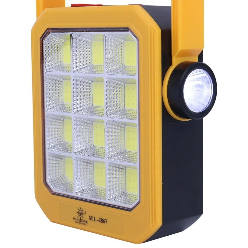 پروژکتور سیار ال ای دی شارژی و پاور بانک خورشیدی Solar LED Light ML-2867B