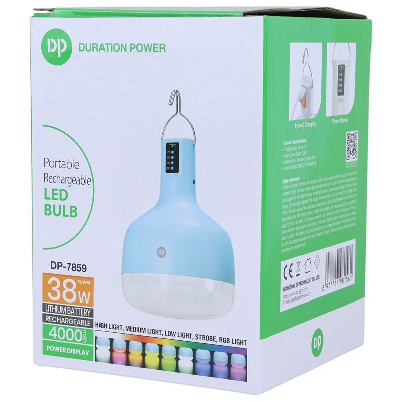 لامپ آویزدار شارژی DP.LED Light DP-7859 38W