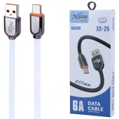 کابل تایپ سی فست شارژ 6 آمپر ایکس استار XS-25 طول 1 متر