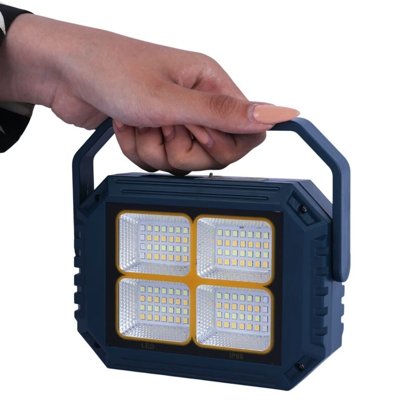 پروژکتور سیار شارژی و پاور بانک خورشیدی Solar LED Light HG-D03