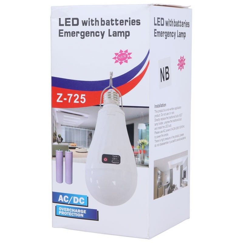 لامپ آویزدار شارژی Z-725 20W