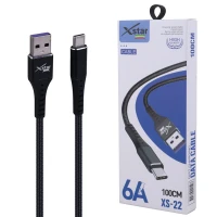 کابل تایپ سی فست شارژ Xstar XS-22 6A 1m