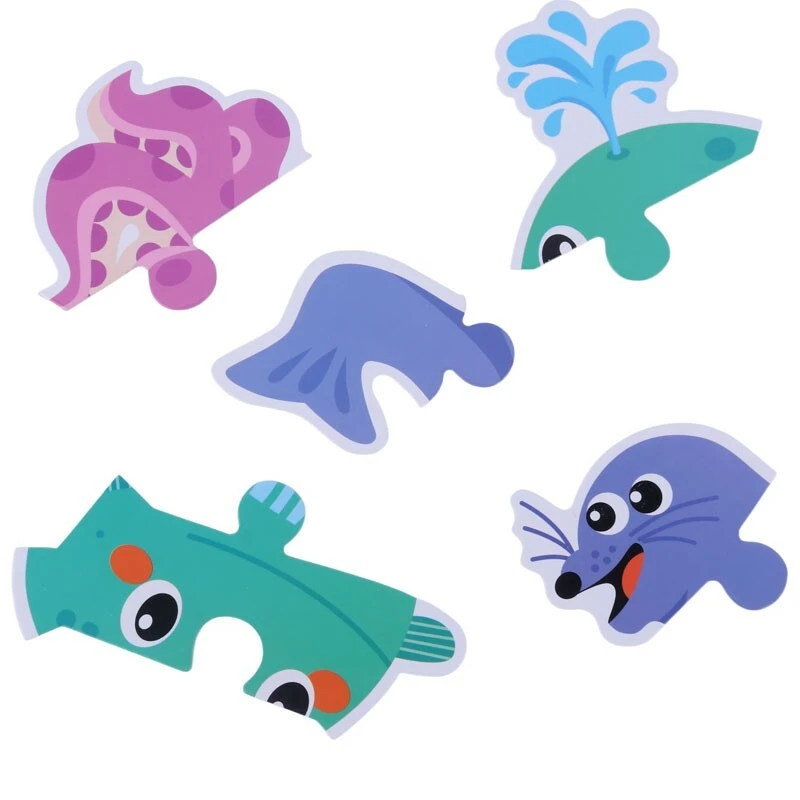 ست پازل puzzle puzzle طرح حیوانات دریایی