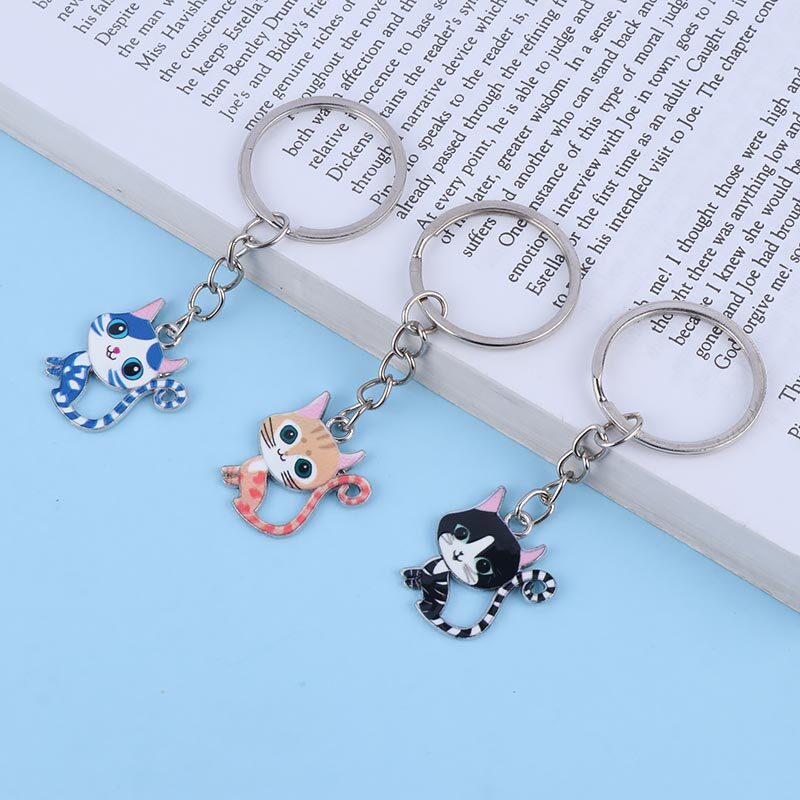 جاکلیدی فلزی طرح گربه