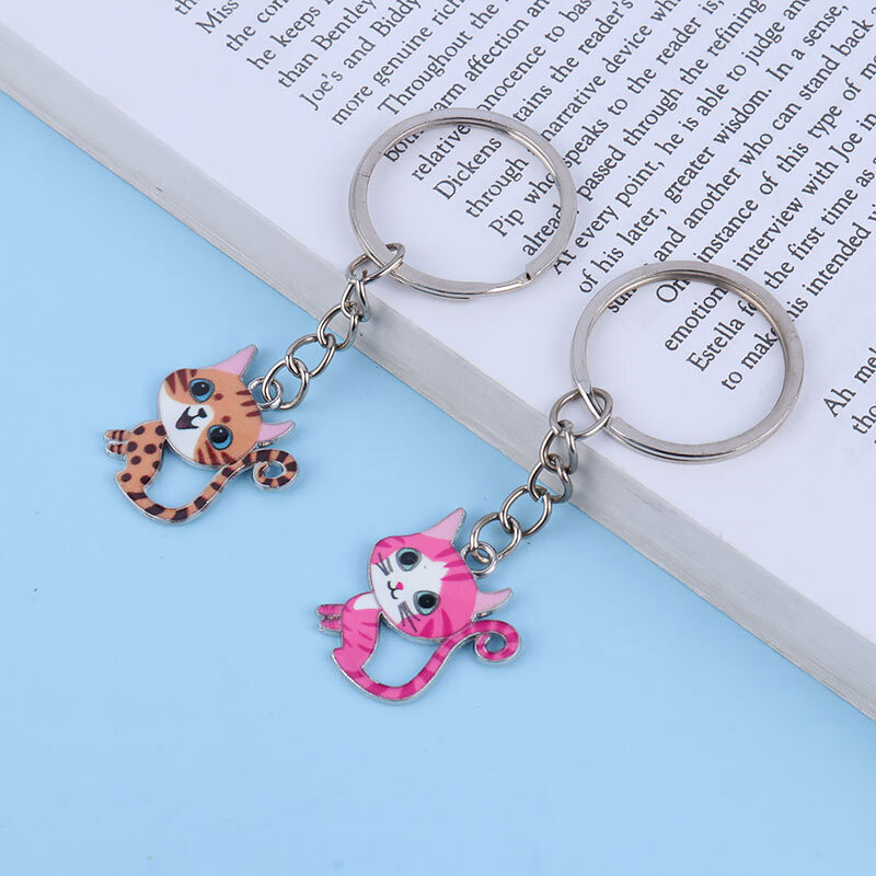 جاکلیدی فلزی طرح گربه