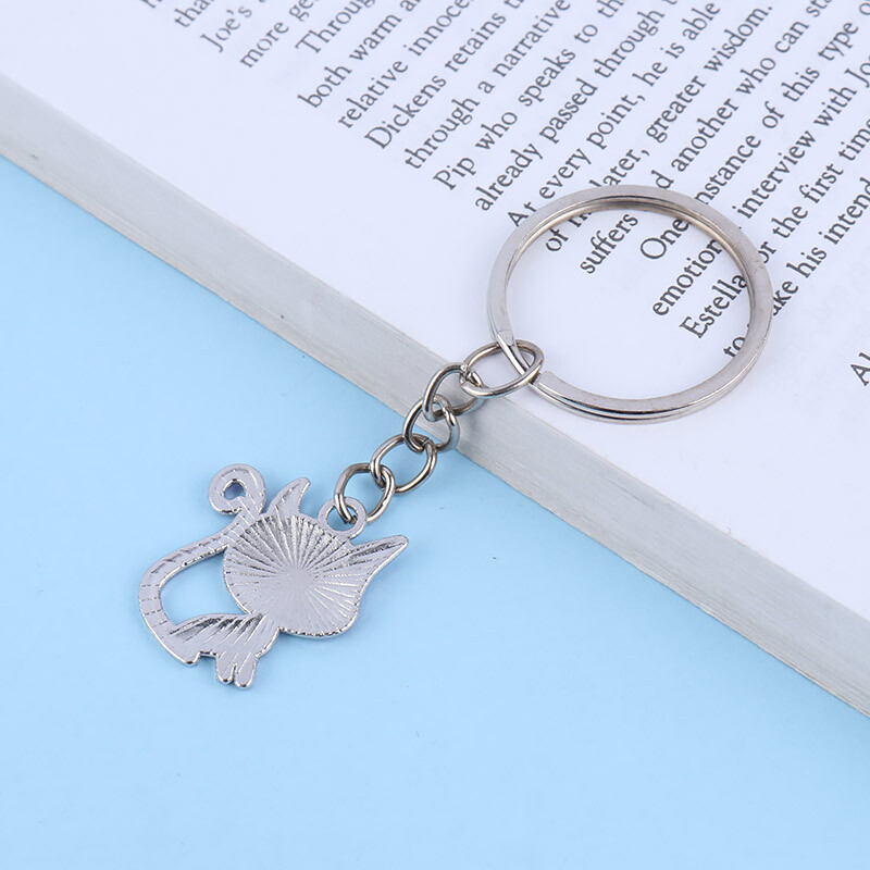 جاکلیدی فلزی طرح گربه