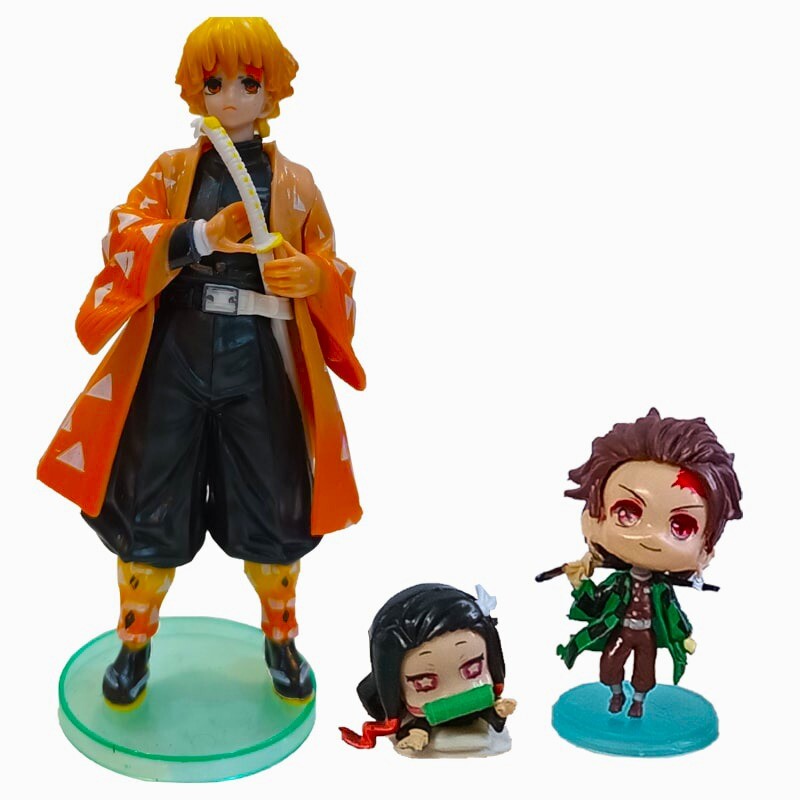 اکشن فیگور طرح کارکترهای انیمه Demon Slayer بسته 4 عددی