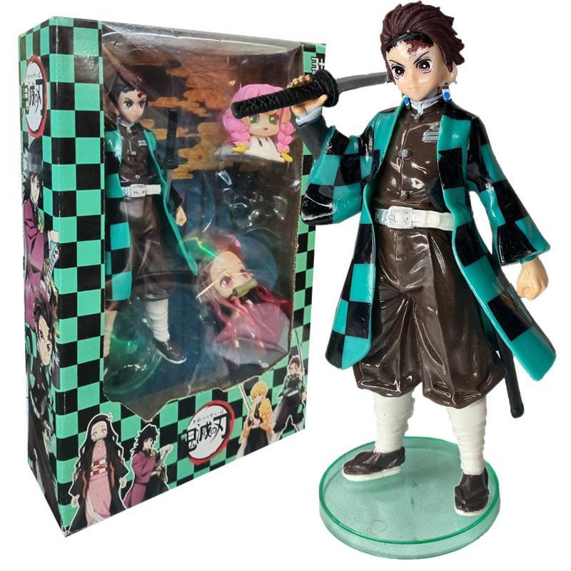 اکشن فیگور طرح کارکترهای انیمه Demon Slayer بسته 4 عددی