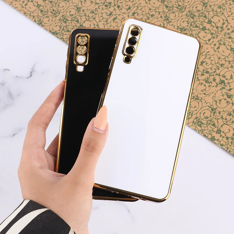قاب My Case سامسونگ Galaxy A7 2018 براق محافظ لنزدار