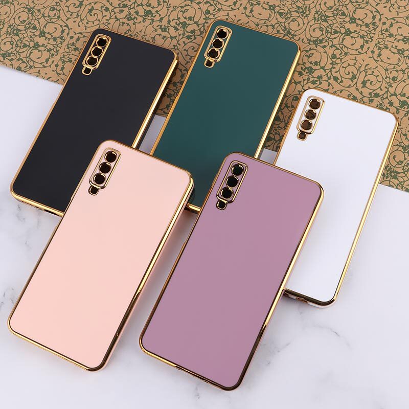 قاب My Case سامسونگ Galaxy A7 2018 براق محافظ لنزدار