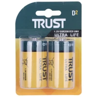باتری دوتایی بزرگ Trust Ultra Life R20 1.5V D2