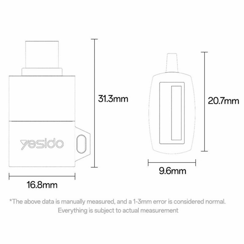 تبدیل USB3.0 OTG به Type-C یسیدو GS31