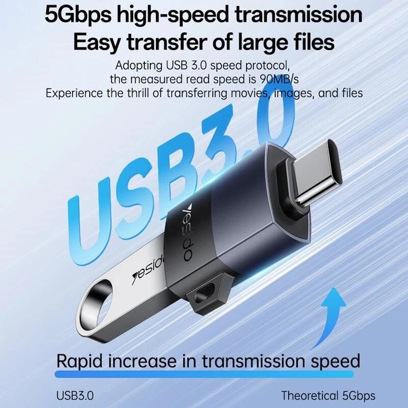 تبدیل USB3.0 OTG به Type-C یسیدو GS31