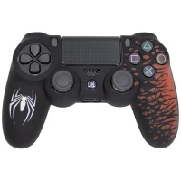 روکش دسته بازی PS4 طرح Spider-Man مشکی سفید قرمز