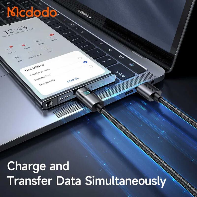 کابل تایپ سی فست شارژ Mcdodo CA-652 QC3.0 PD 6A 66W 1.2m