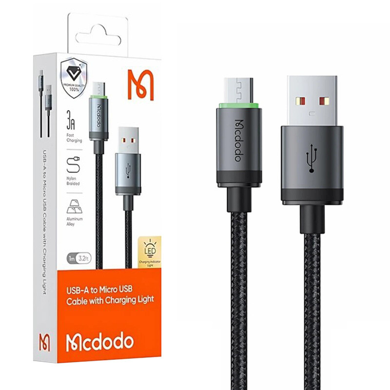 کابل میکرو یو اس بی فست شارژ Mcdodo CA-399 3A 1m