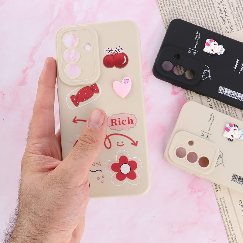 قاب سامسونگ Galaxy A56 عروسکی فانتزی محافظ لنزدار برجسته