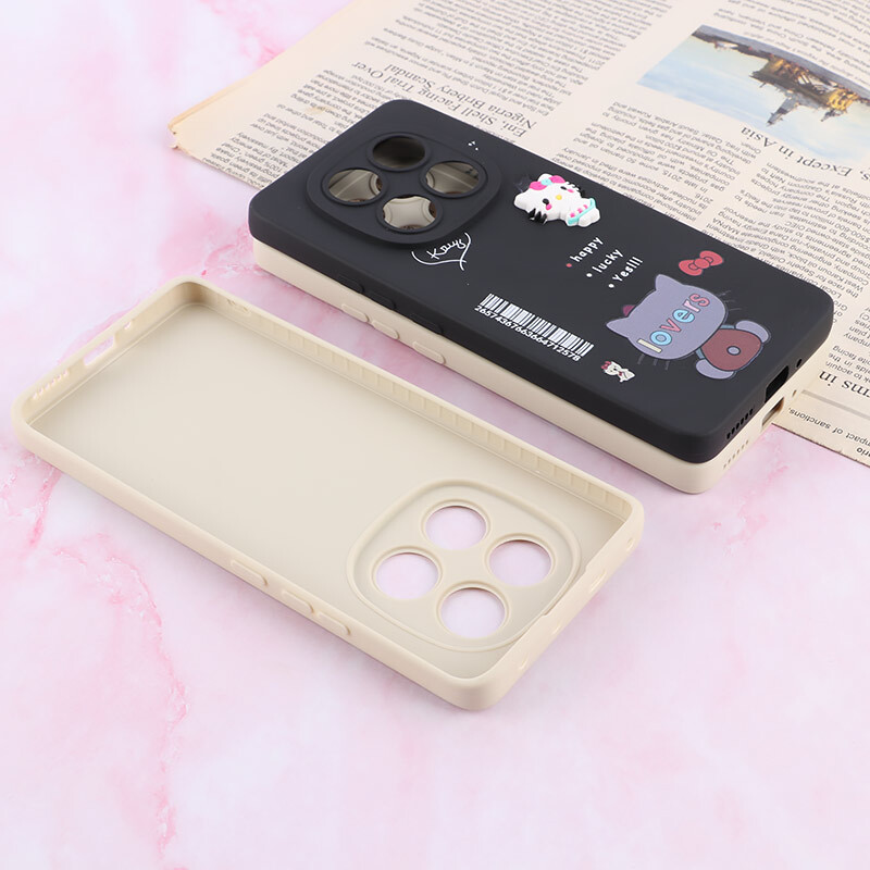 قاب شیائومی Redmi Note 14 Pro 5G عروسکی فانتزی محافظ لنزدار برجسته