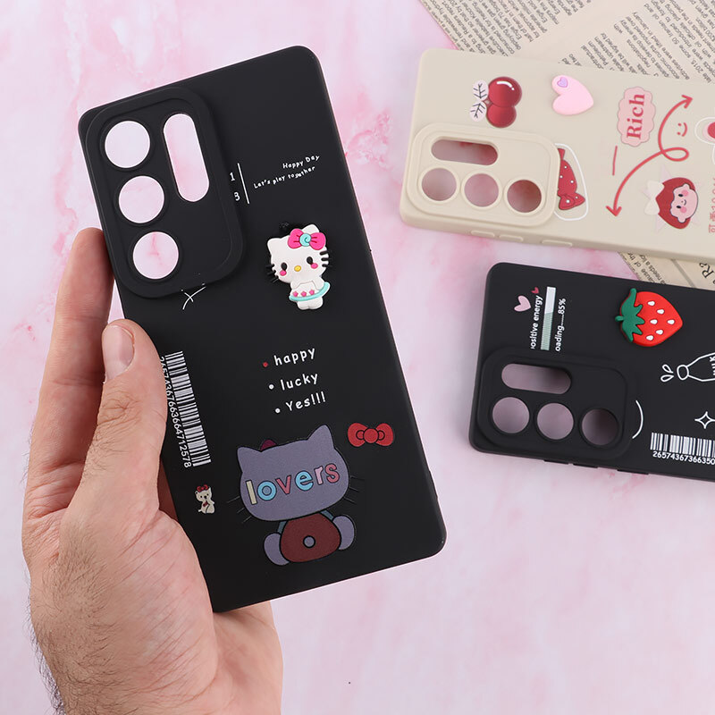 قاب سامسونگ Galaxy S25 Ultra عروسکی فانتزی محافظ لنزدار برجسته