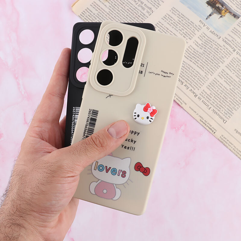 قاب سامسونگ Galaxy S25 Ultra عروسکی فانتزی محافظ لنزدار برجسته