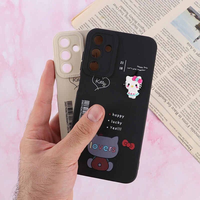 قاب سامسونگ Galaxy A15 عروسکی فانتزی محافظ لنزدار برجسته
