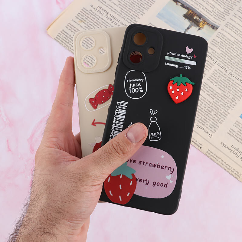 قاب سامسونگ Galaxy A06 عروسکی فانتزی محافظ لنزدار برجسته