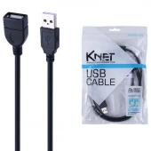 کابل افزایش طول USB کی نت پلاس K-net Plus طول 1.5 متر
