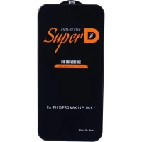 گلس Super D آنتی استاتیک بیوا Curved Edge آیفون iPhone 14 Plus / 13 Pro Max / 12 Pro Max