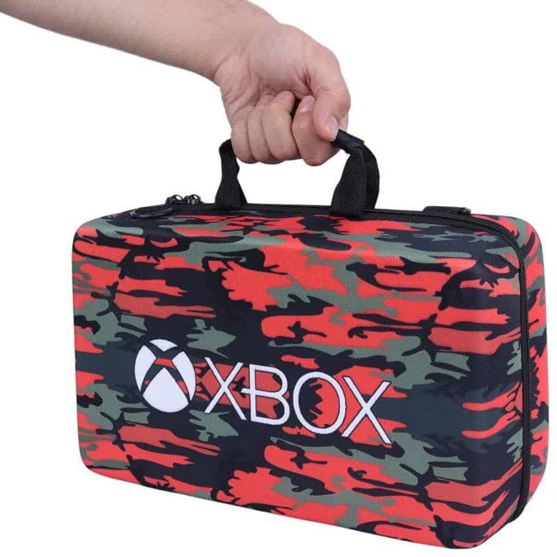 کیف کنسول بازی XBOX Series S طرح چریکی قرمز سبز