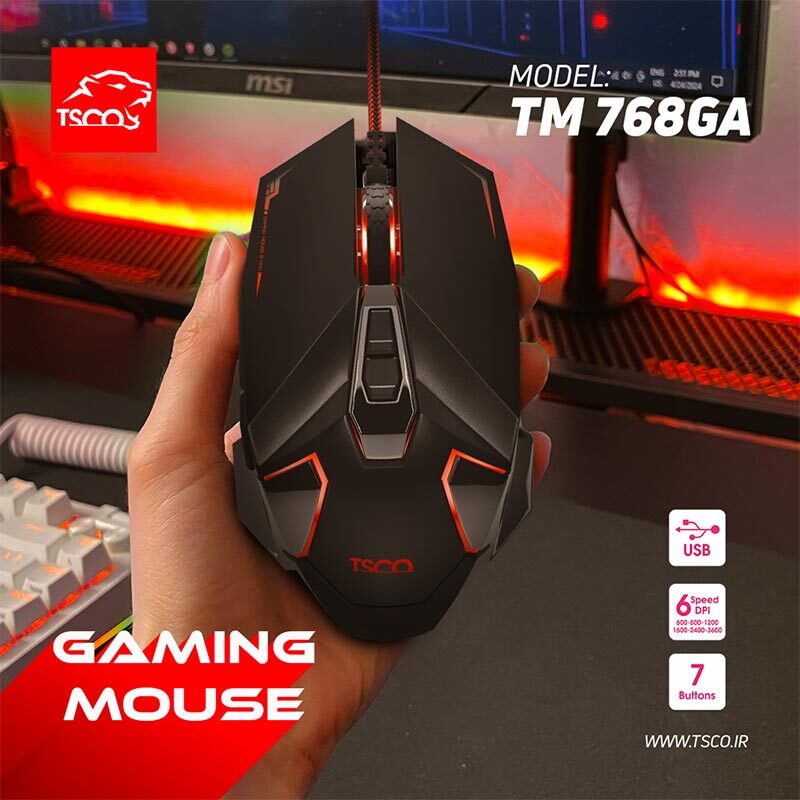 موس گیمینگ تسکو TM 768GA